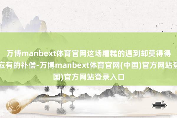 万博manbext体育官网这场糟糕的遇到却莫得得到任何应有的补偿-万博manbext体育官网(中国)官方网站登录入口