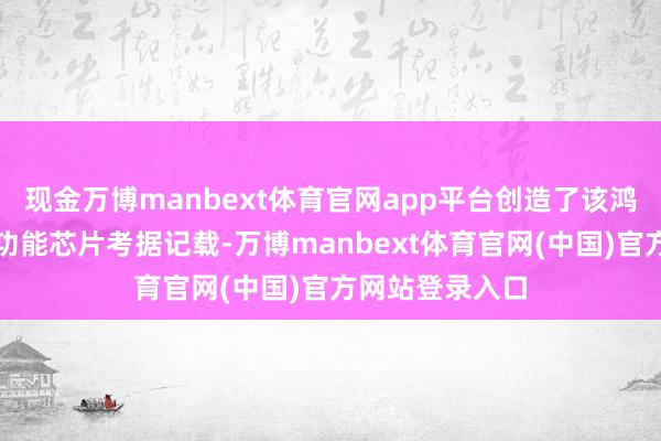 现金万博manbext体育官网app平台创造了该鸿沟最大范畴的功能芯片考据记载-万博manbext体育官网(中国)官方网站登录入口